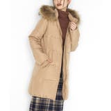 キャメル | リアルファー付ダウンコート | RANAN