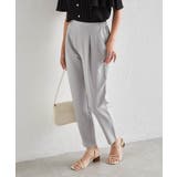 シルバーグレー | 美脚シルエットタックパンツ | RANAN