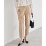 ライトベージュ | 美脚シルエットタックパンツ | RANAN