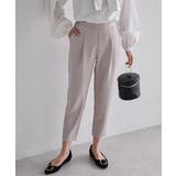 ライトグレー | 美脚シルエットタックパンツ | RANAN