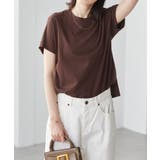 ダークブラウン | 綿１００％ひんやりＵＶカットプチハイネックTシャツ | RANAN