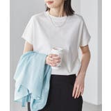 オフホワイト | 綿１００％ひんやりＵＶカットプチハイネックTシャツ | RANAN