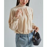 エクリュ | スカラップリブニット使いブラウス | RANAN