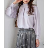 ライラック | スカラップリブニット使いブラウス | RANAN