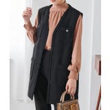 テラコッタ | スカラップリブニット使いブラウス | RANAN