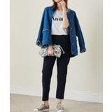 [低身長サイズ有]美脚シルエットタックテーパードパンツ 股下61㎝(UVカット … | RANAN | 詳細画像29 