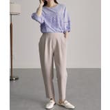 [低身長サイズ有]美脚シルエットタックテーパードパンツ 股下61㎝(UVカット … | RANAN | 詳細画像36 