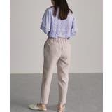 [低身長サイズ有]美脚シルエットタックテーパードパンツ 股下61㎝(UVカット … | RANAN | 詳細画像37 