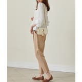 [低身長サイズ有]美脚シルエットタックテーパードパンツ 股下61㎝(UVカット … | RANAN | 詳細画像42 