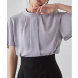 ブルーグレー | 機能付タックデザインブラウス | RANAN