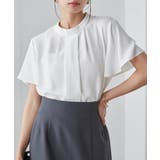 ホワイト | 機能付タックデザインブラウス | RANAN