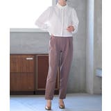 裏起毛美脚シルエットタックパンツ | RANAN | 詳細画像16 