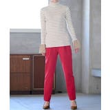 裏起毛美脚シルエットタックパンツ | RANAN | 詳細画像18 