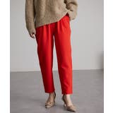 オレンジレッド61 | 裏起毛美脚シルエットタックパンツ | RANAN