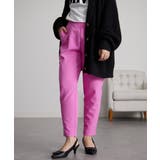 ピンク61 | 裏起毛美脚シルエットタックパンツ | RANAN