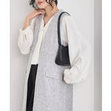 モノトーンツイード | ＜２点セット＞ロングジレセットアップ | RANAN