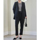 [2点セット/ウォッシャブル]フレアジャケット＆テーパードパンツセットアップ | RANAN | 詳細画像2 