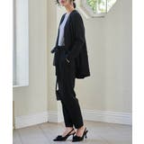 [2点セット/ウォッシャブル]フレアジャケット＆テーパードパンツセットアップ | RANAN | 詳細画像4 