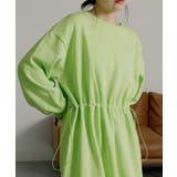 ライムグリーン | 裏起毛！アンチピリング！ドロストワンピ | RANAN