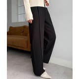 裏起毛美脚シルエットピンタックワイドパンツ | RANAN | 詳細画像1 