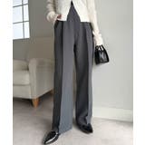 裏起毛美脚シルエットピンタックワイドパンツ | RANAN | 詳細画像10 