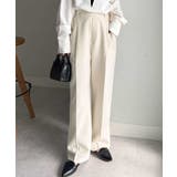 裏起毛美脚シルエットピンタックワイドパンツ | RANAN | 詳細画像14 