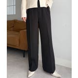 裏起毛美脚シルエットピンタックワイドパンツ | RANAN | 詳細画像3 