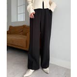 裏起毛美脚シルエットピンタックワイドパンツ | RANAN | 詳細画像4 