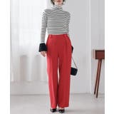 裏起毛美脚シルエットピンタックワイドパンツ | RANAN | 詳細画像43 