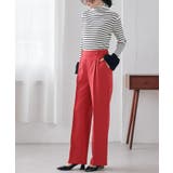 裏起毛美脚シルエットピンタックワイドパンツ | RANAN | 詳細画像44 