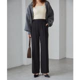 裏起毛美脚シルエットピンタックワイドパンツ | RANAN | 詳細画像7 