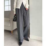 裏起毛美脚シルエットピンタックワイドパンツ | RANAN | 詳細画像8 