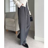 裏起毛美脚シルエットピンタックワイドパンツ | RANAN | 詳細画像9 