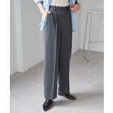 チャコール | 機能付！美脚シルエットセンタープレスワイドパンツ | RANAN