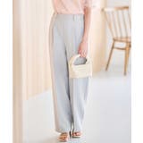シルバーグレー | 機能付！美脚シルエットセンタープレスワイドパンツ | RANAN