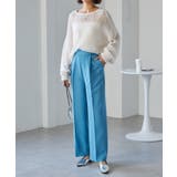 機能付！美脚シルエットセンタープレスワイドパンツ | RANAN | 詳細画像17 