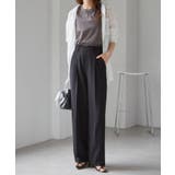 機能付！美脚シルエットセンタープレスワイドパンツ | RANAN | 詳細画像6 