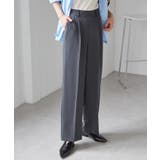 チャコール | 機能付！美脚シルエットセンタープレスワイドパンツ | RANAN