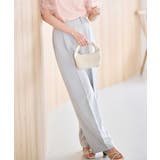 シルバーグレー | 機能付！美脚シルエットセンタープレスワイドパンツ | RANAN