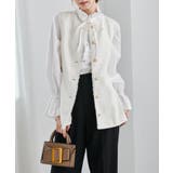 オフホワイト | ペプラムツイードジレ | RANAN