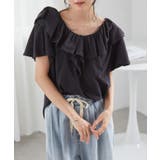 [綿100％/接触冷感]ビックフリルカラーTシャツ | RANAN | 詳細画像18 