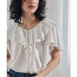 [綿100％/接触冷感]ビックフリルカラーTシャツ | RANAN | 詳細画像2 