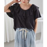 [綿100％/接触冷感]ビックフリルカラーTシャツ | RANAN | 詳細画像22 