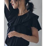 [綿100％/接触冷感]ビックフリルカラーTシャツ | RANAN | 詳細画像24 