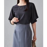 袖タックデザインきれい見えブラウス | RANAN | 詳細画像4 