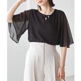 ひんやり！フレアー袖シフォンブラウス | RANAN | 詳細画像10 