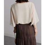 ひんやり！フレアー袖シフォンブラウス | RANAN | 詳細画像4 