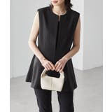 ブラック | 機能付!ペプラムジレベスト | RANAN