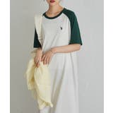 グリーン/オフホワイト | 【M~LLサイズ展開】<U S POLO | RANAN