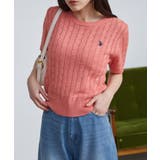 ＜Ｕ．Ｓ．ＰＯＬＯＡＳＳＮ．＞ワンポイント半袖ケーブルニット | RANAN | 詳細画像11 